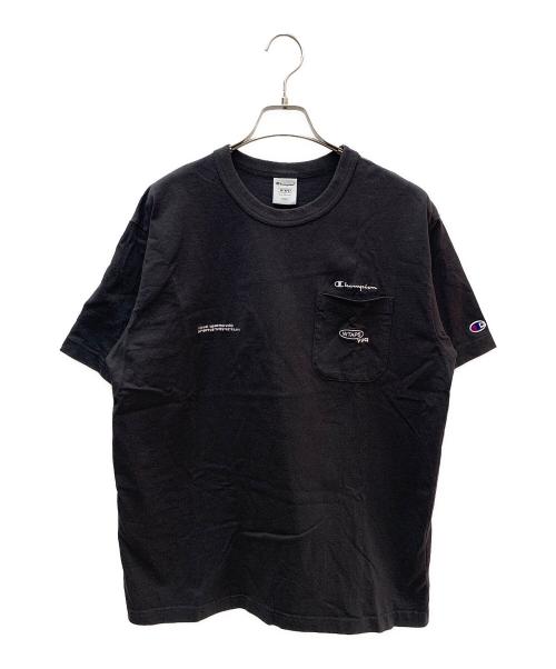 Champion（チャンピオン）Champion (チャンピオン) WTAPS (ダブルタップス) Champion(チャンピオン)WTAPS(ダブルタップス)半袖カットソーC8-D360 ブラック サイズ:Lの古着・服飾アイテム