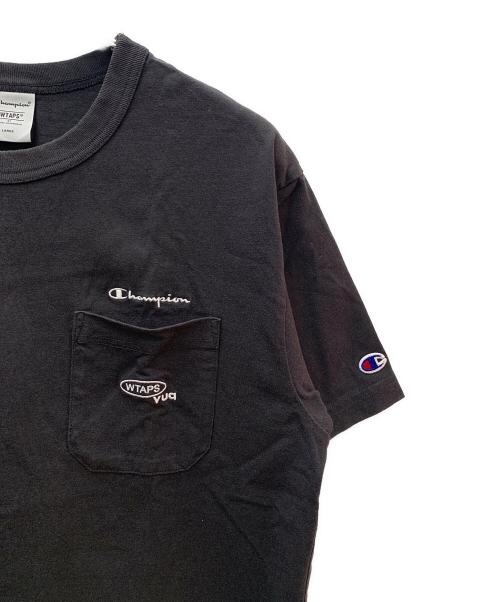 Champion（チャンピオン）Champion (チャンピオン) WTAPS (ダブルタップス) Champion(チャンピオン)WTAPS(ダブルタップス)半袖カットソーC8-D360 ブラック サイズ:Lの古着・服飾アイテム