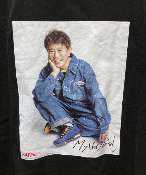 SAPEur（サプール）SAPEur (サプール) 半袖カットソー ブラック サイズ:Lの古着・服飾アイテム