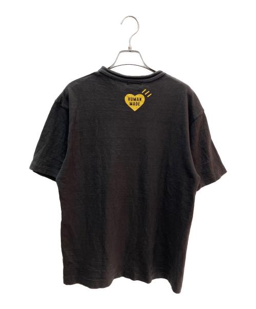 HUMAN MADE（ヒューマンメイド）HUMAN MADE (ヒューマンメイド) 半袖カットソー ブラック×イエロー サイズ:Ｍの古着・服飾アイテム