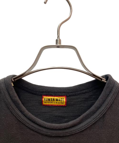 HUMAN MADE（ヒューマンメイド）HUMAN MADE (ヒューマンメイド) 半袖カットソー ブラック×イエロー サイズ:Ｍの古着・服飾アイテム