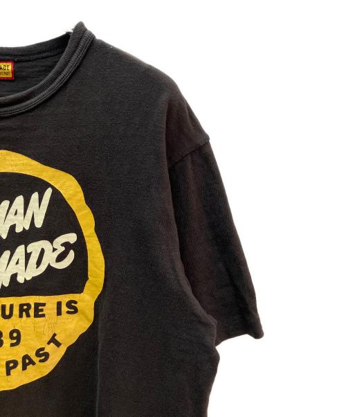 HUMAN MADE（ヒューマンメイド）HUMAN MADE (ヒューマンメイド) 半袖カットソー ブラック×イエロー サイズ:Ｍの古着・服飾アイテム