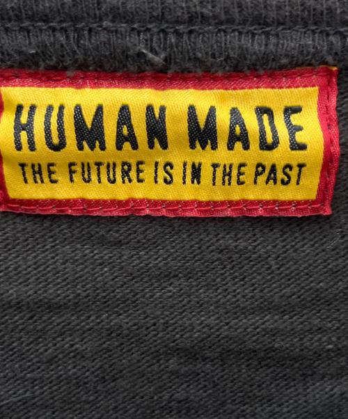 HUMAN MADE（ヒューマンメイド）HUMAN MADE (ヒューマンメイド) 半袖カットソー ブラック×イエロー サイズ:Ｍの古着・服飾アイテム