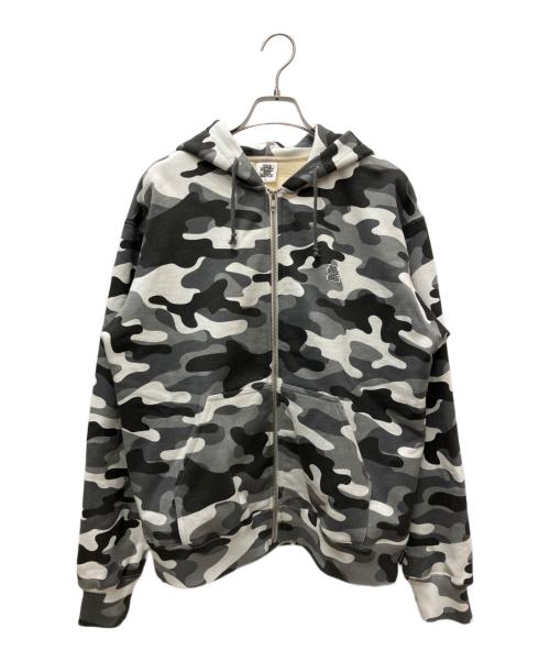 THE BLACK EYE PATCH（ブラックアイパッチ）THE BLACK EYE PATCH (ブラックアイパッチ) パーカー ホワイト×グレー サイズ:Ｍの古着・服飾アイテム