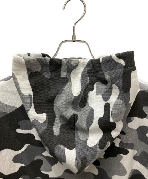THE BLACK EYE PATCH（ブラックアイパッチ）THE BLACK EYE PATCH (ブラックアイパッチ) パーカー ホワイト×グレー サイズ:Ｍの古着・服飾アイテム
