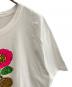 中古・古着 stussy (ステューシー) プリントTシャツ ホワイト×ピンク サイズ:L：5000円