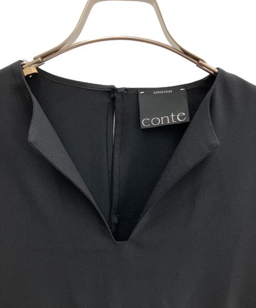 Conte（コンテ）conte (コンテ) マキシワンピース ブラック サイズ:FREEの古着・服飾アイテム