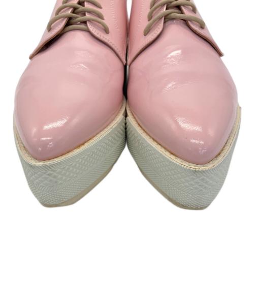 Pippichic（ピッピシック）Pippichic (ピッピシック) レースアップシューズ ピンク サイズ:23.5の古着・服飾アイテム