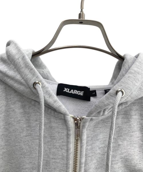 X-LARGE（エクストララージ）X-LARGE (エクストララージ) X-LARGE(エクストララージ)PAINTING ZIP-UPジップパーカー グレー サイズ:Lの古着・服飾アイテム