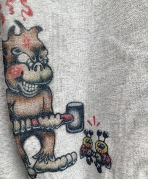 X-LARGE（エクストララージ）X-LARGE (エクストララージ) X-LARGE(エクストララージ)PAINTING ZIP-UPジップパーカー グレー サイズ:Lの古着・服飾アイテム