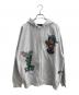 X-LARGE（エクストララージ）の古着「X-LARGE(エクストララージ)PAINTING ZIP-UPジップパーカー」｜グレー