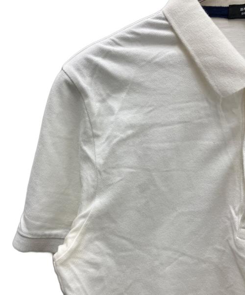BURBERRY BLACK LABEL（バーバリーブラックレーベル）BURBERRY BLACK LABEL (バーバリーブラックレーベル) ポロシャツ ホワイト サイズ:2の古着・服飾アイテム