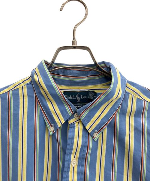 RALPH LAUREN（ラルフローレン）RALPH LAUREN (ラルフローレン) 長袖シャツ ブルー×イエロー サイズ:XLの古着・服飾アイテム