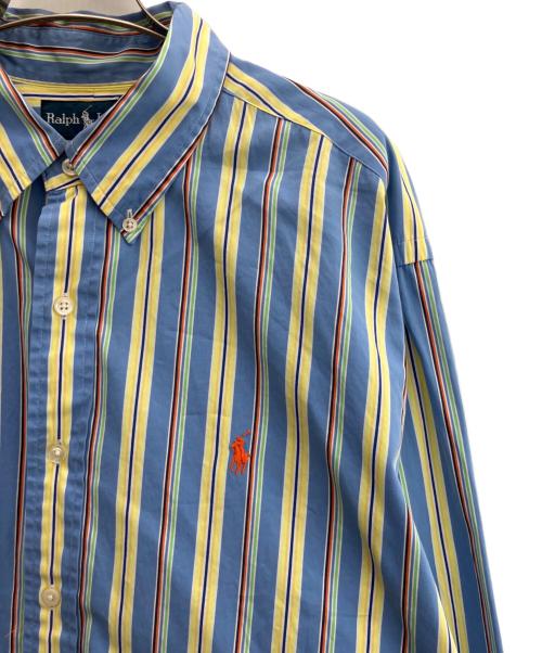 RALPH LAUREN（ラルフローレン）RALPH LAUREN (ラルフローレン) 長袖シャツ ブルー×イエロー サイズ:XLの古着・服飾アイテム