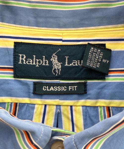 RALPH LAUREN（ラルフローレン）RALPH LAUREN (ラルフローレン) 長袖シャツ ブルー×イエロー サイズ:XLの古着・服飾アイテム