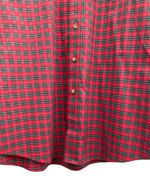 L.L.Bean（エルエルビーン）L.L.Bean (エルエルビーン) 長袖シャツ レッド×グリーン サイズ:Lの古着・服飾アイテム
