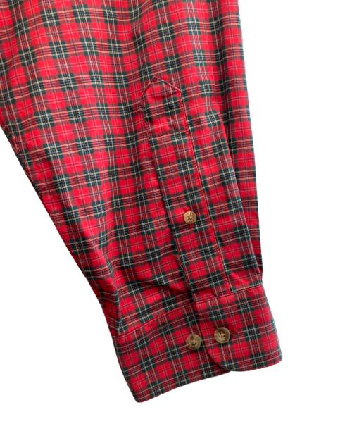 L.L.Bean（エルエルビーン）L.L.Bean (エルエルビーン) 長袖シャツ レッド×グリーン サイズ:Lの古着・服飾アイテム