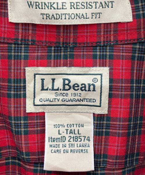 L.L.Bean（エルエルビーン）L.L.Bean (エルエルビーン) 長袖シャツ レッド×グリーン サイズ:Lの古着・服飾アイテム