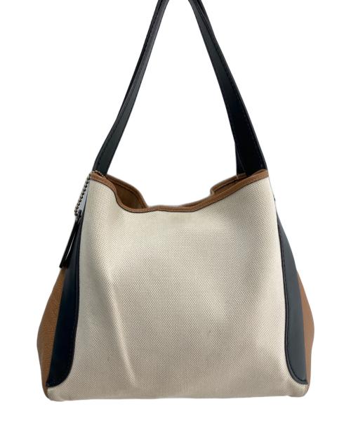COACH（コーチ）COACH (コーチ) ハドリーホーボー ベージュ×ブラウンの古着・服飾アイテム