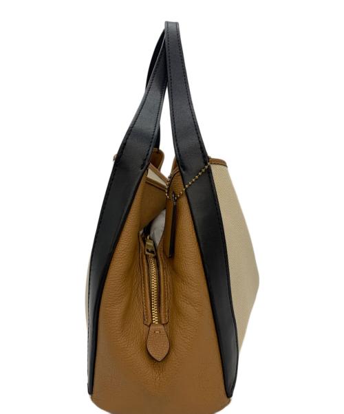 COACH（コーチ）COACH (コーチ) ハドリーホーボー ベージュ×ブラウンの古着・服飾アイテム