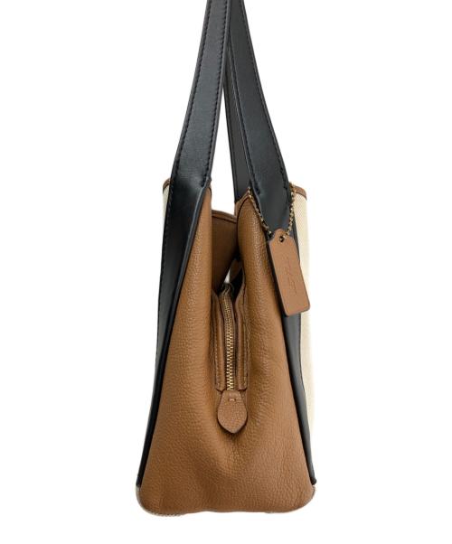 COACH（コーチ）COACH (コーチ) ハドリーホーボー ベージュ×ブラウンの古着・服飾アイテム