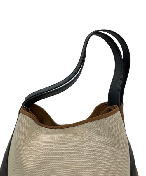 COACH（コーチ）COACH (コーチ) ハドリーホーボー ベージュ×ブラウンの古着・服飾アイテム
