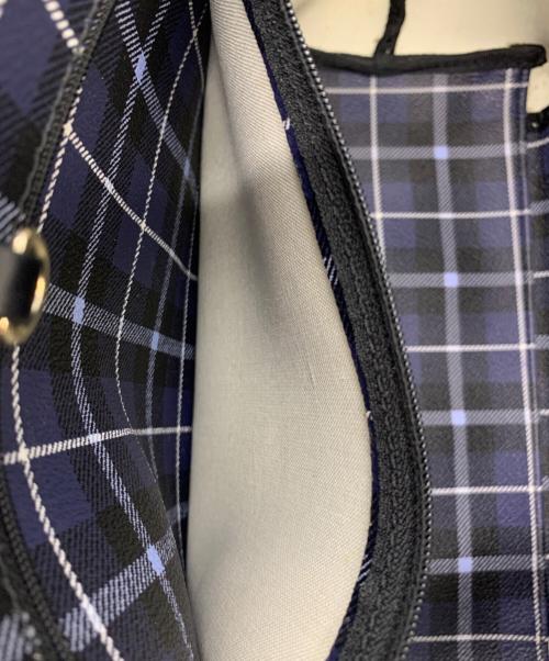 Kate Spade（ケイトスペード）Kate Spade (ケイトスペード) KATE SPADE(ケイトスペード) PXRU7133 042 HAWTHORNE LANE PLAID SMALL RYAN トートバッグ ネイビーの古着・服飾アイテム