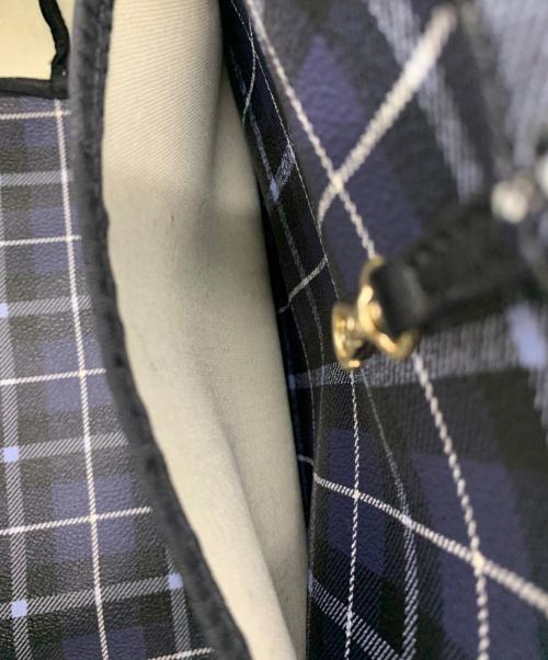 Kate Spade（ケイトスペード）Kate Spade (ケイトスペード) KATE SPADE(ケイトスペード) PXRU7133 042 HAWTHORNE LANE PLAID SMALL RYAN トートバッグ ネイビーの古着・服飾アイテム