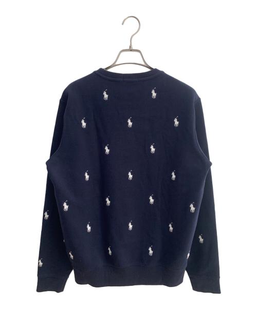 POLO RALPH LAUREN（ポロ・ラルフローレン）POLO RALPH LAUREN (ポロ・ラルフローレン) クルーネックスウェット ネイビー サイズ:Sの古着・服飾アイテム