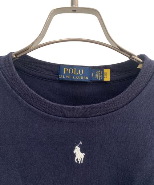POLO RALPH LAUREN（ポロ・ラルフローレン）POLO RALPH LAUREN (ポロ・ラルフローレン) クルーネックスウェット ネイビー サイズ:Sの古着・服飾アイテム