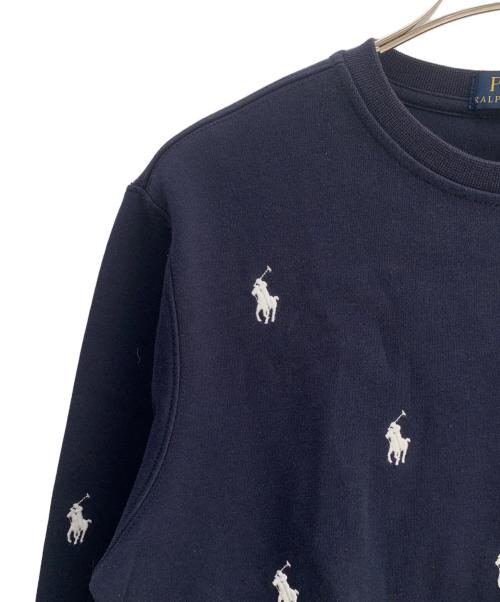 POLO RALPH LAUREN（ポロ・ラルフローレン）POLO RALPH LAUREN (ポロ・ラルフローレン) クルーネックスウェット ネイビー サイズ:Sの古着・服飾アイテム
