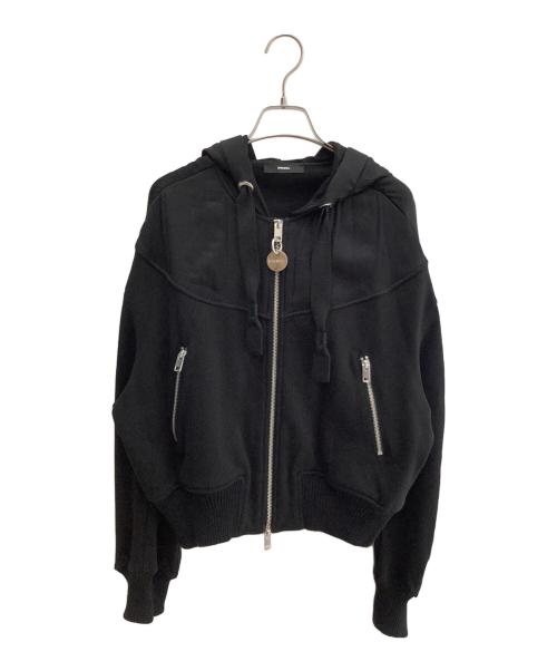 DIESEL（ディーゼル）DIESEL (ディーゼル) フーデッドジャケット ブラック サイズ:XSの古着・服飾アイテム