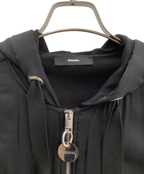 DIESEL（ディーゼル）DIESEL (ディーゼル) フーデッドジャケット ブラック サイズ:XSの古着・服飾アイテム