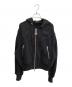 DIESEL（ディーゼル）の古着「フーデッドジャケット」｜ブラック