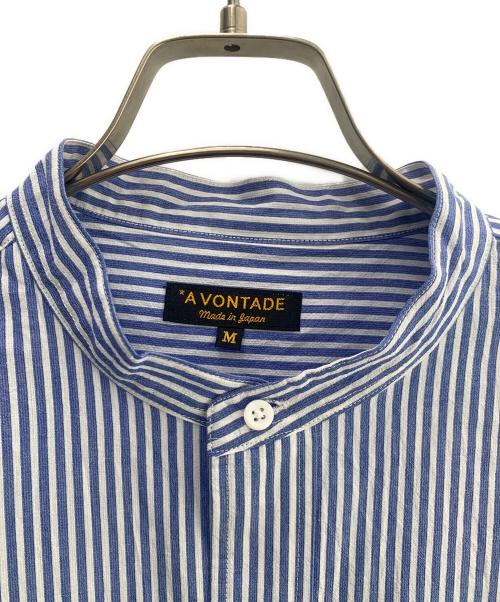 A vontade（アボンタージ）A vontade (アボンタージ) 長袖シャツ ブルー×ホワイト サイズ:Ｍ 未使用品の古着・服飾アイテム