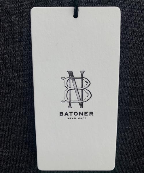 BATONER（バトナ―）BATONER (バトナ―) ウールスウェット チャコールグレー サイズ:３ 未使用品の古着・服飾アイテム