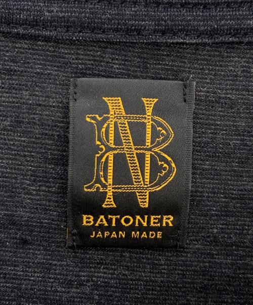 BATONER（バトナ―）BATONER (バトナ―) 薄手ニット ブラック サイズ:２の古着・服飾アイテム