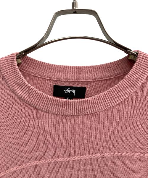 stussy（ステューシー）stussy (ステューシー) 薄手ニット ピンク サイズ:XLの古着・服飾アイテム