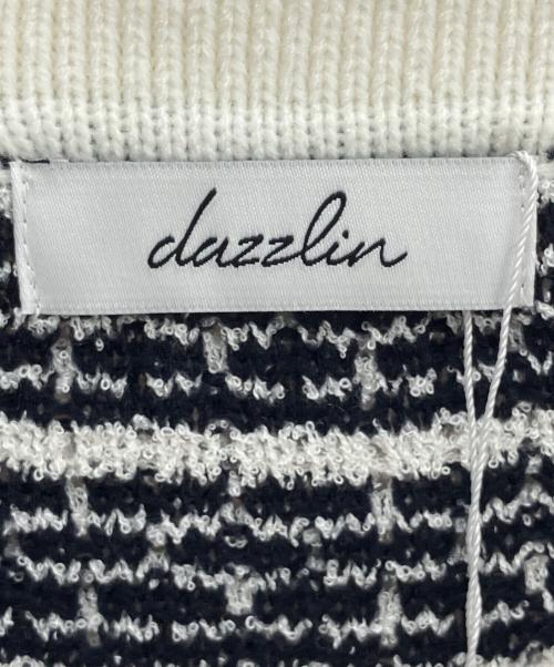 DazzliN（ダズリン）dazzlin (ダズリン) ツイードショートニットワンピース ホワイト×ブラック サイズ:Ｍ 未使用品の古着・服飾アイテム