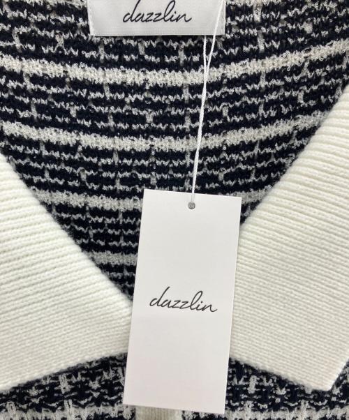 DazzliN（ダズリン）dazzlin (ダズリン) ツイードショートニットワンピース ホワイト×ブラック サイズ:Ｍ 未使用品の古着・服飾アイテム