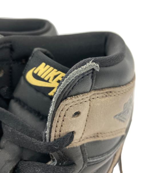 NIKE（ナイキ）NIKE (ナイキ) Air Jordan 1 Retro ブラウン×ブラック サイズ:27の古着・服飾アイテム