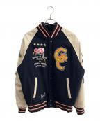 悟空本舗ゴクウホンポ）の古着「スタジャン」｜ホワイト×ネイビー