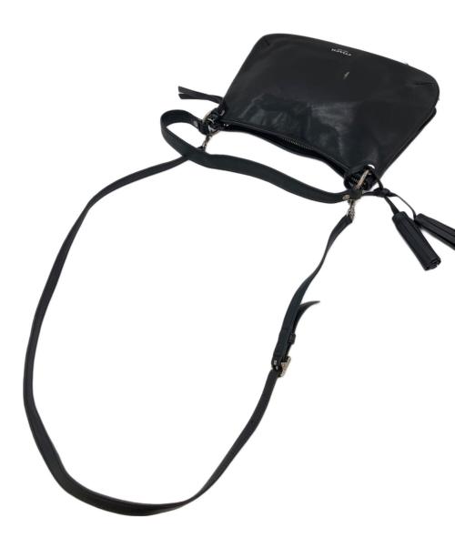 COACH（コーチ）COACH (コーチ) レザーショルダーバッグ ブラックの古着・服飾アイテム