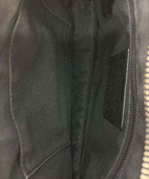 COACH（コーチ）COACH (コーチ) レザーショルダーバッグ ブラックの古着・服飾アイテム