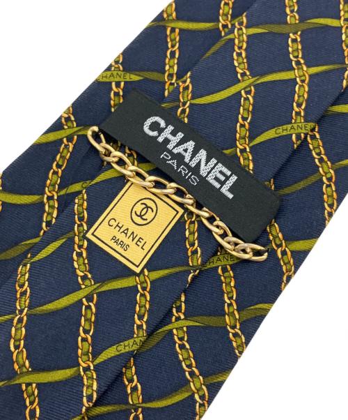 CHANEL（シャネル）CHANEL (シャネル) ネクタイ ネイビー サイズ:不明の古着・服飾アイテム