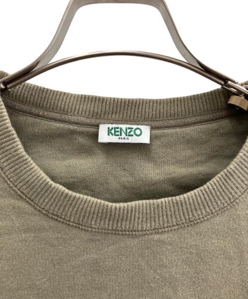 KENZO（ケンゾー）KENZO (ケンゾー) カタカナロゴ刺繍スウェット カーキ サイズ:Ｍの古着・服飾アイテム