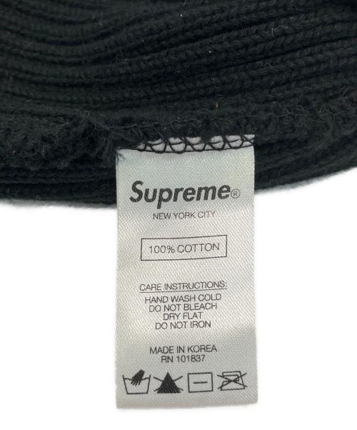SUPREME（シュプリーム）SUPREME (シュプリーム) ニット帽 ブラックの古着・服飾アイテム