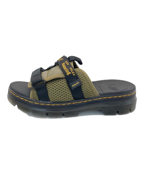 Dr.Martens（ドクターマーチン）Dr.Martens (ドクターマーチン) サンダル ブラック×カーキ サイズ:８UKの古着・服飾アイテム