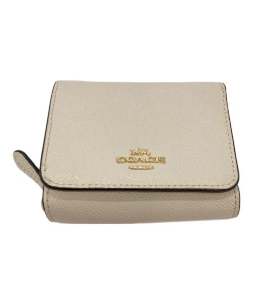 COACH（コーチ）COACH (コーチ) 3つ折り財布 ホワイトの古着・服飾アイテム