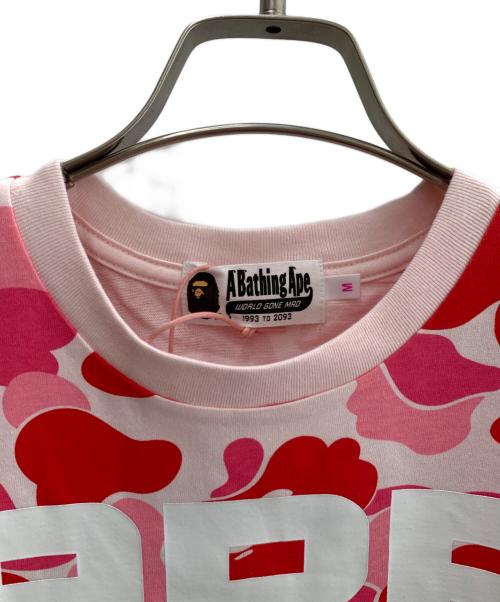 A BATHING APE（アベイシングエイプ）A BATHING APE (アベイシングエイプ) 半袖カットソー ピンク サイズ:Ｍ 未使用品の古着・服飾アイテム